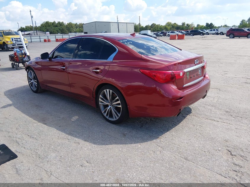 Vin: jn1bv7ap7fm356822, lot: 46811007, infiniti q50 premium 20153