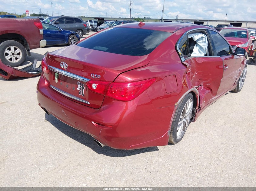 Vin: jn1bv7ap7fm356822, lot: 46811007, infiniti q50 premium 20154