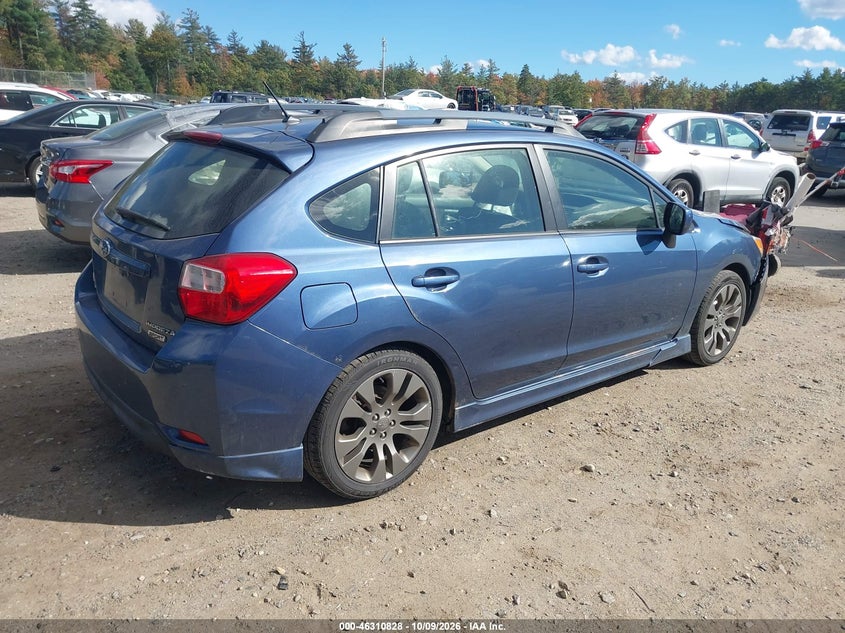 Vin: jf1gpal68dh825541, lot: 46811027, subaru impreza 2.0i sport premium 20134