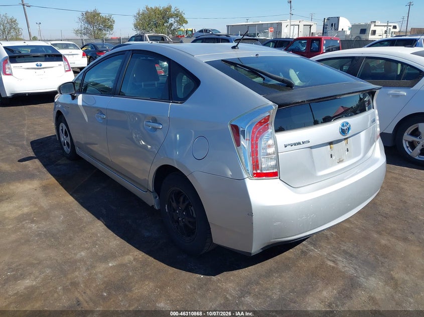 Vin: jtdkn3du6d5685395, lot: 46811067, toyota prius two 20133