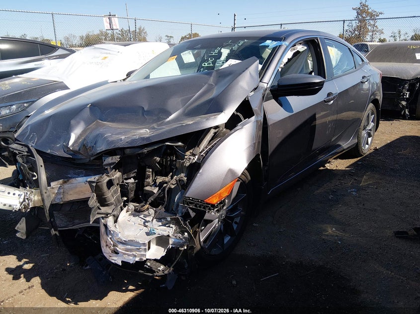 Vin: 19xfc1f75ke018662, lot: 46811105, honda civic ex-l 20192