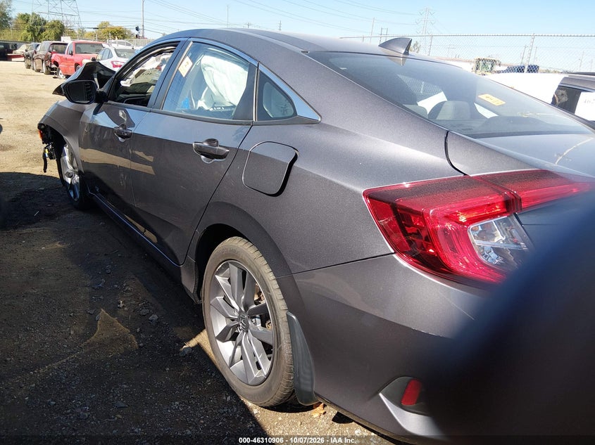 Vin: 19xfc1f75ke018662, lot: 46811105, honda civic ex-l 20193