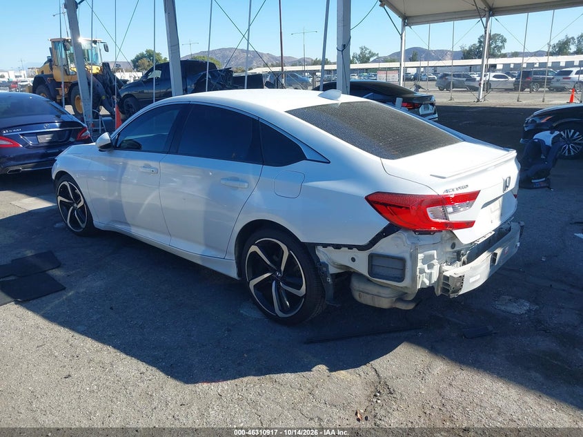 Vin: 1hgcv1f30ja184827, lot: 46811116, honda accord sport 20183