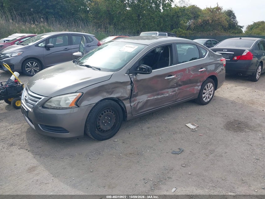 2015 Nissan Sentra Sv, Unknown, IAAI, VIN 3N1AB7AP6FL638156 — photo 2