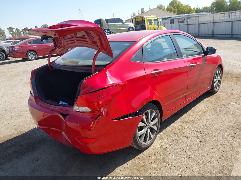 Vin: kmhct4ae6hu284109, lot: 46811163, hyundai accent value edition 20174