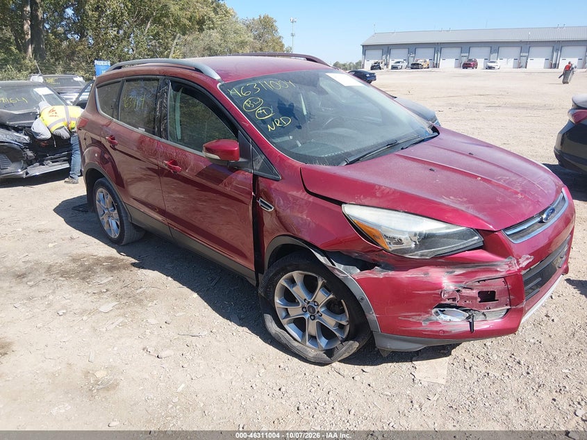 Vin: 1fmcu0jx3eub43114, lot: 46811203, ford escape titanium 20141