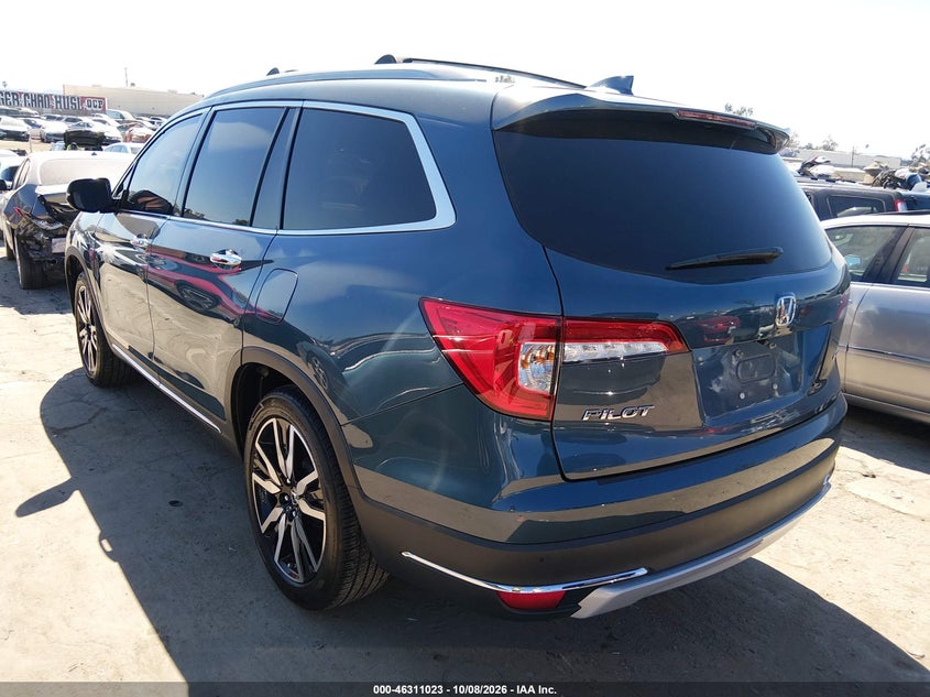 Vin: 5fnyf5h65nb024603, lot: 46811222, honda pilot 2wd touring 7 passenger 20223
