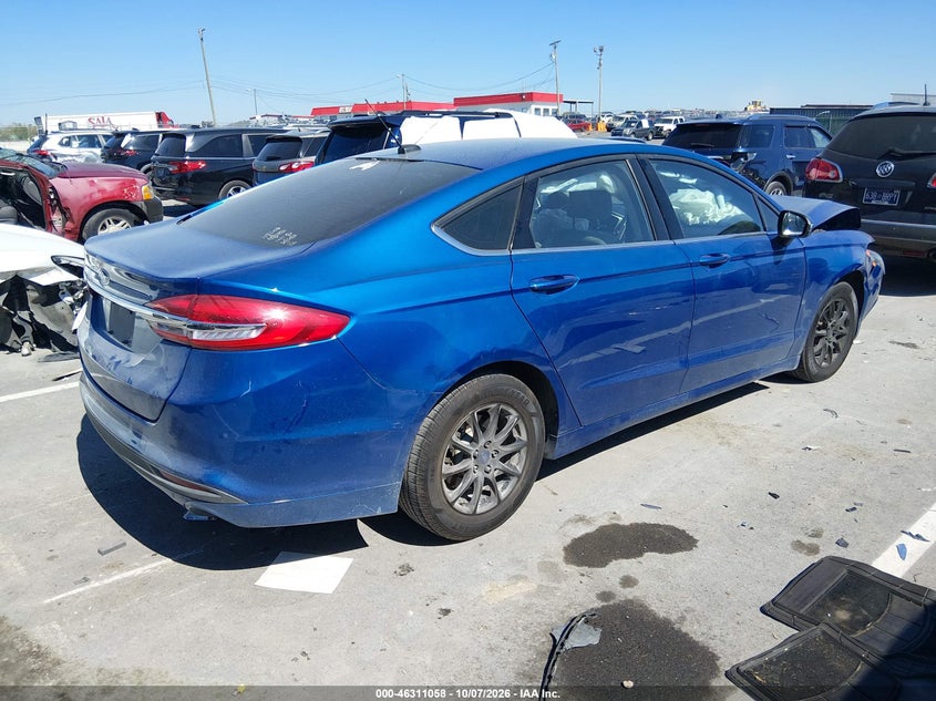 Vin: 3fa6p0g77hr162086, lot: 46811257, ford fusion s 20174