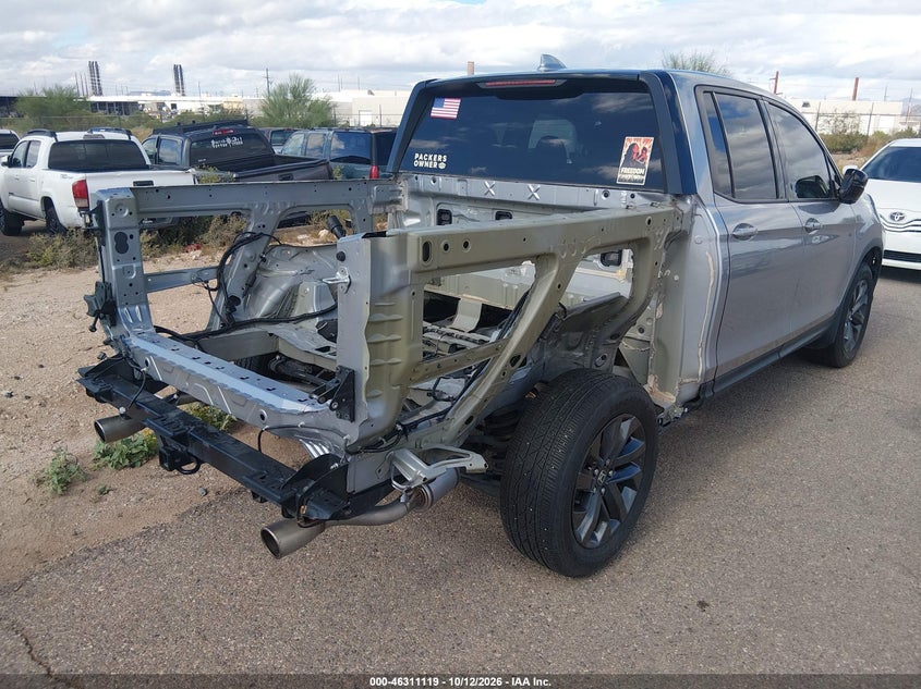 Vin: 5fpyk3f1xmb004442, lot: 46811318, honda ridgeline awd sport 20214