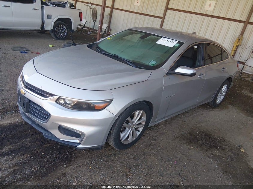 2017 Chevrolet Malibu 1Lt, Rear, IAAI, VIN 1G1ZE5ST4HF223740 — photo 2