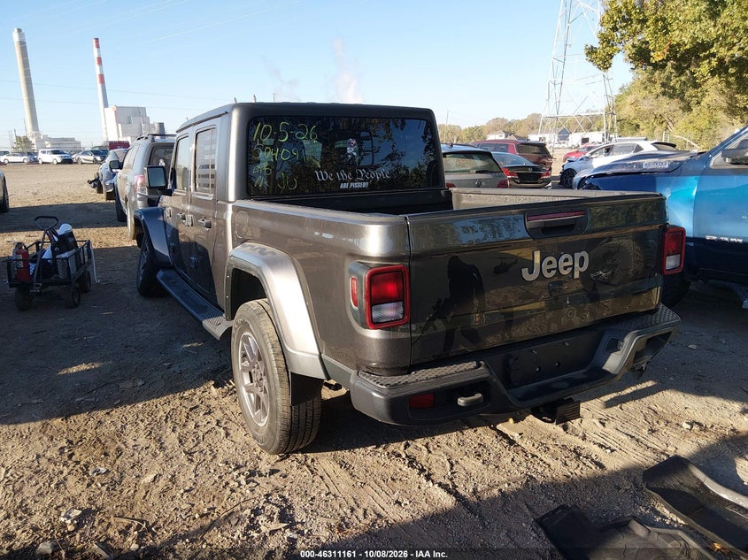 Vin: 1c6hjtfg8pl504091, lot: 46811360, jeep gladiator overland 4x4 20233