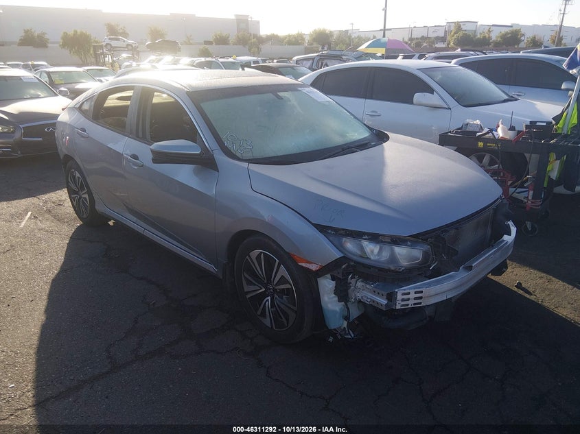 Vin: jhmfc1f31jx004154, lot: 46811492, honda civic ex-t 20181