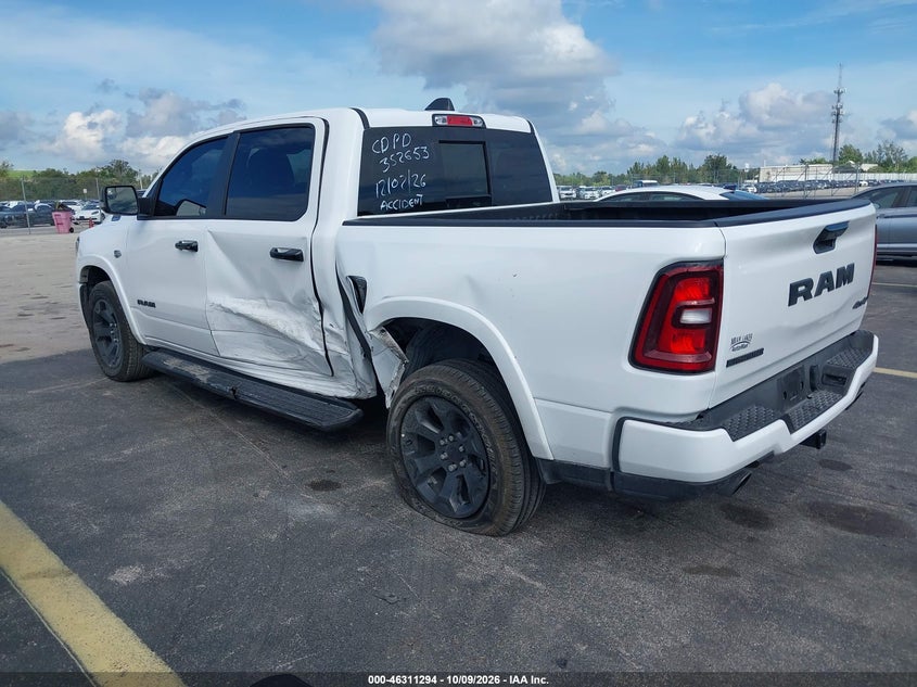 Vin: 1c6srfft3tn352653, lot: 46811494, ram 1500 big horn  4x4 5'7 box 20263