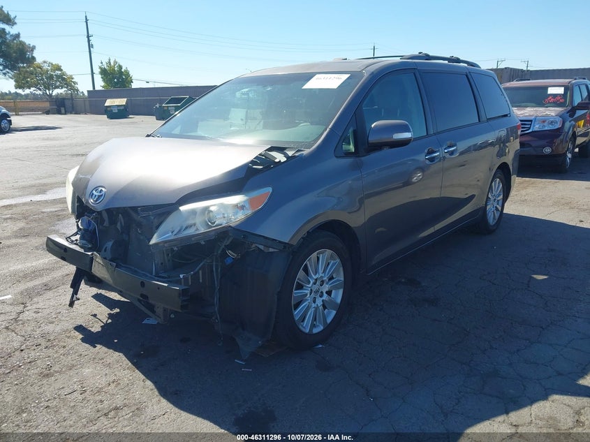 Vin: 5tddk3dc8ds059978, lot: 46811496, toyota sienna limited 7 passenger 20132