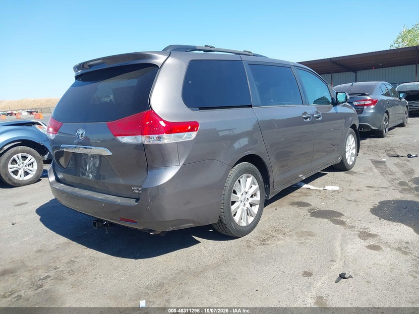 Vin: 5tddk3dc8ds059978, lot: 46811496, toyota sienna limited 7 passenger 20134