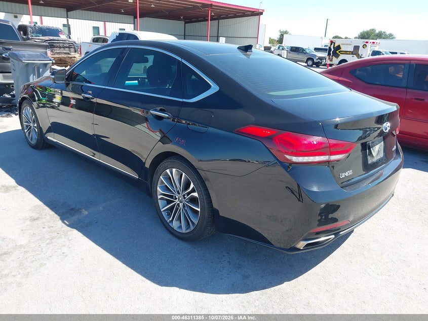 Vin: kmhgn4je8fu046190, lot: 46811585, hyundai genesis 3.8 20153