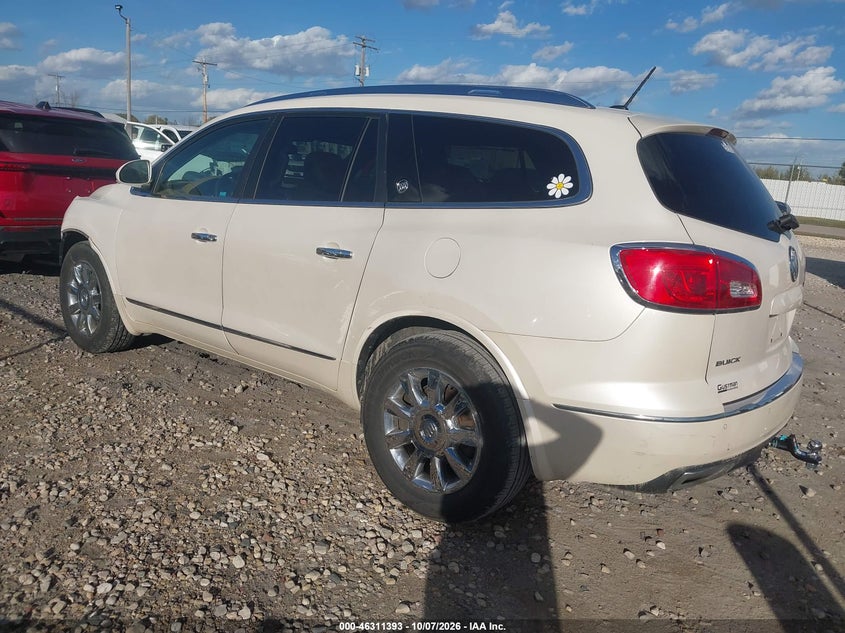 Vin: 5gakvbkdxfj124674, lot: 46811593, buick enclave leather 20153