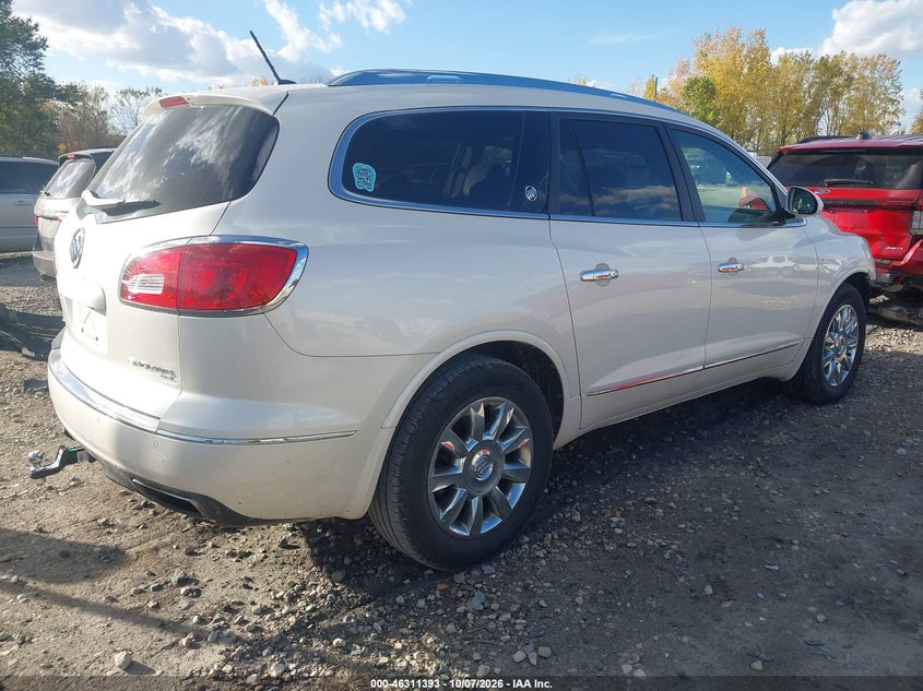Vin: 5gakvbkdxfj124674, lot: 46811593, buick enclave leather 20154