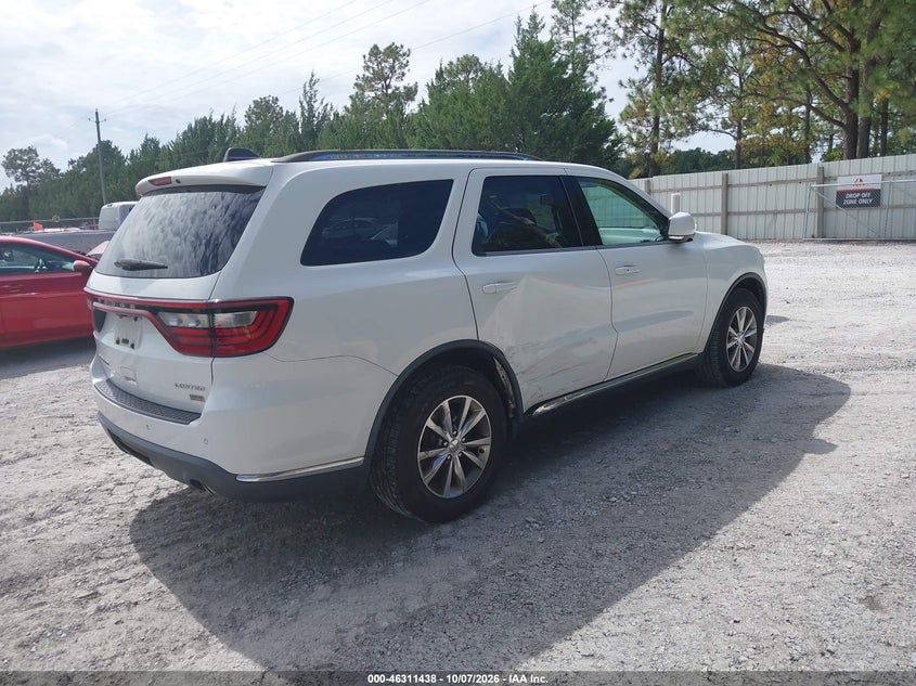 Vin: 1c4rdhdg8ec599687, lot: 46811638, dodge durango limited 20144