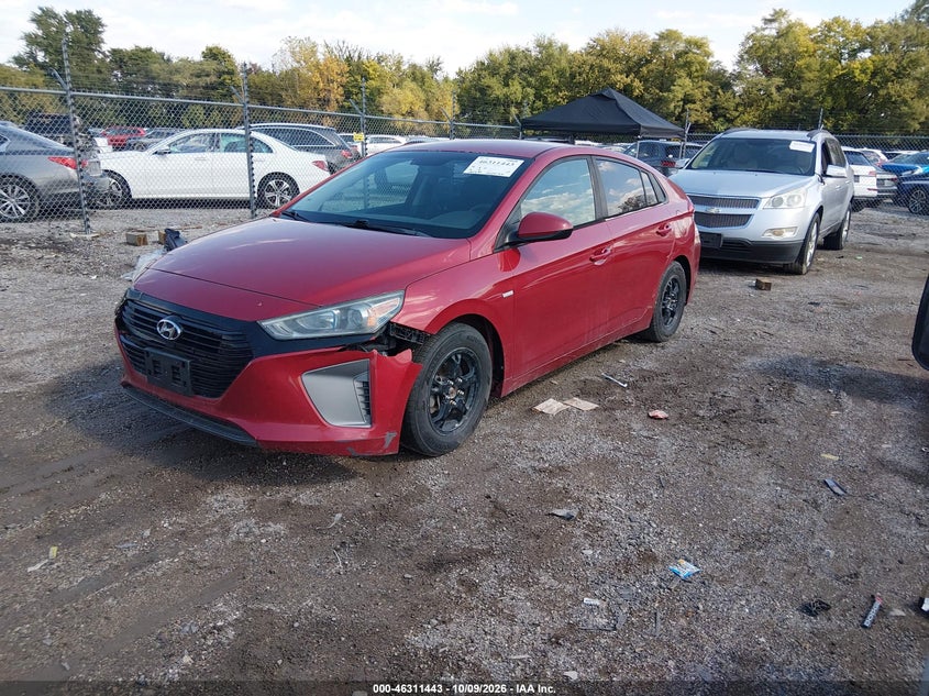 Vin: kmhc65lc9ku111023, lot: 46811643, hyundai ioniq hybrid blue 20192