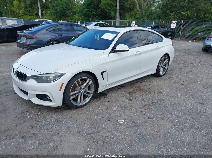 Vin: wba4j1c54jbg76694, lot: 46811707, bmw 430i gran coupe 20182