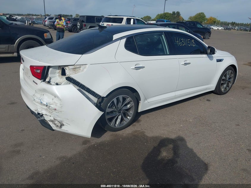 Vin: 5xxgr4a6xeg263553, lot: 46811718, kia optima sx turbo 20144