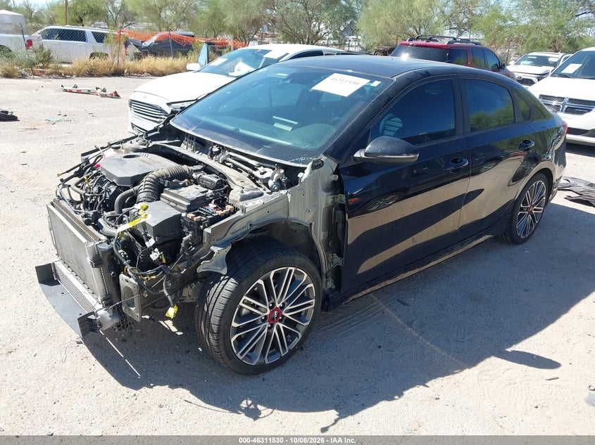 Vin: 3kpf44ac9pe549308, lot: 46811730, kia forte gt 20232