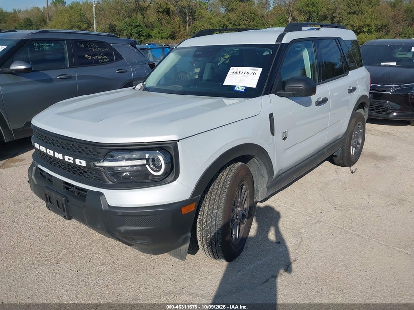 Vin: 3fmcr9bn7tre27255, lot: 46811876, ford bronco sport big bend 20262
