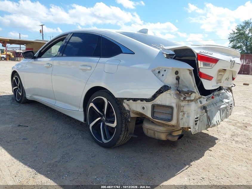 Vin: 1hgcv1f37ja211750, lot: 46811962, honda accord sport 20183