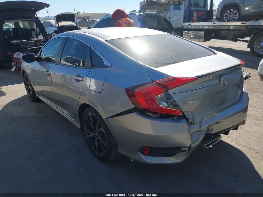 Vin: 2hgfc2f83lh581358, lot: 46812003, honda civic sport 20203