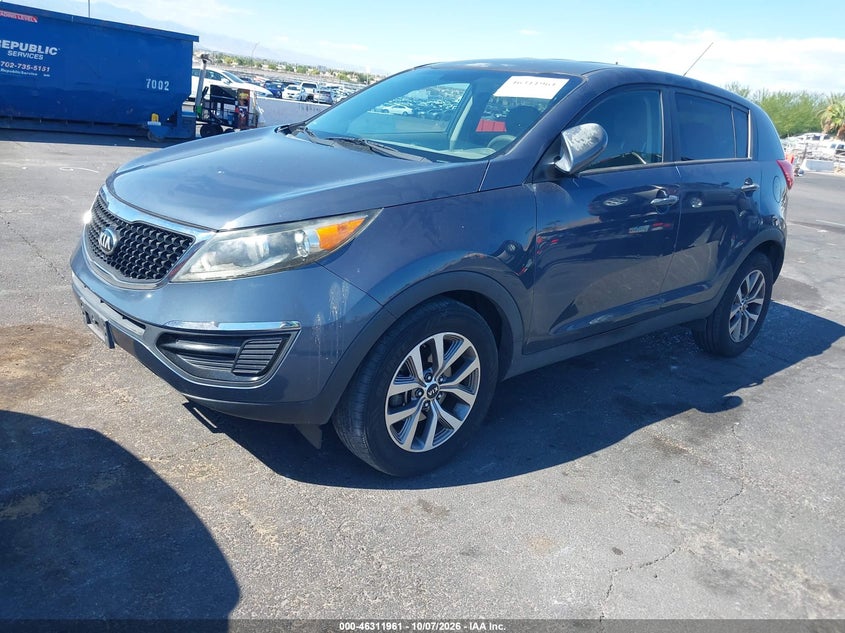 Vin: kndpb3ac5f7786140, lot: 46812161, kia sportage lx 20152