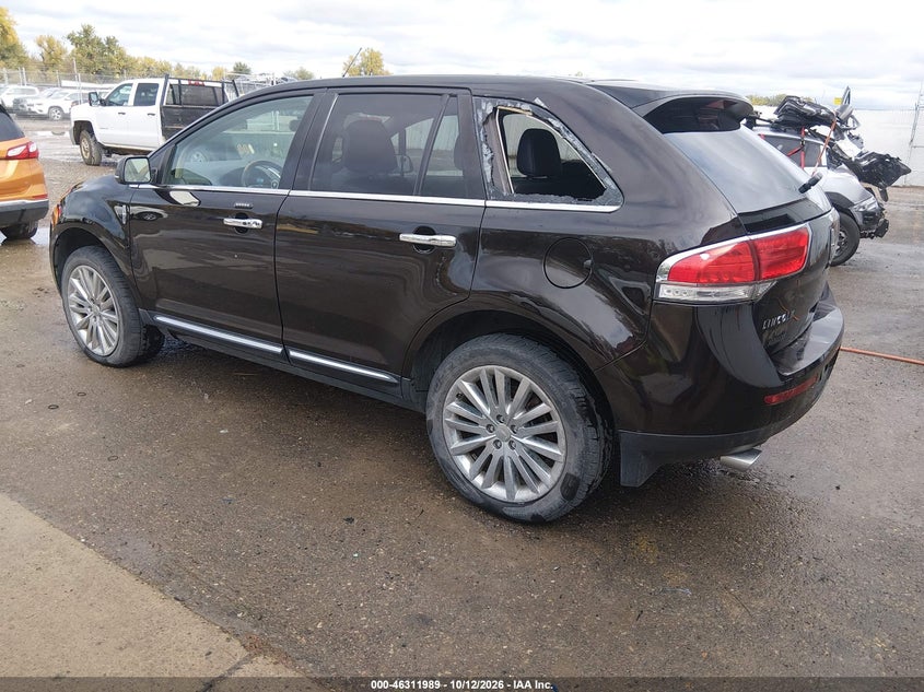 Vin: 2lmdj8jk2ebl07527, lot: 46812189, lincoln mkx 20143
