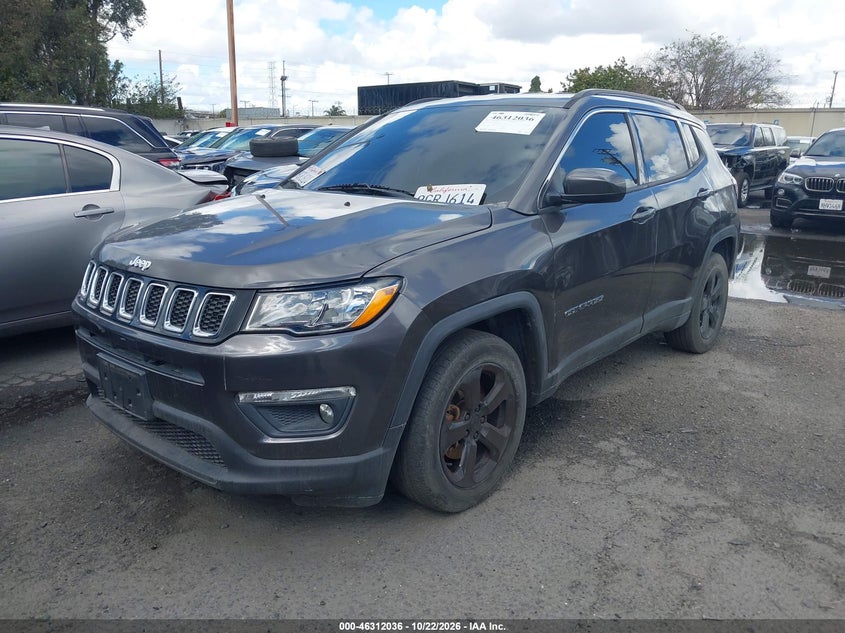 Vin: 3c4njcbb4jt489008, lot: 46812236, jeep compass latitude 20182