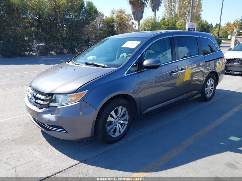 Vin: 5fnrl5h44fb058643, lot: 46812414, honda odyssey ex 20152
