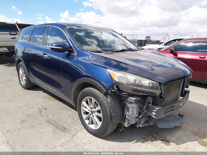 Vin: 5xypg4a32kg541851, lot: 46812424, kia sorento 2.4l lx 20191