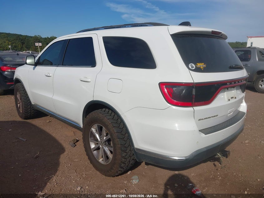 Vin: 1c4rdhdg6gc361274, lot: 46812461, dodge durango limited 20163