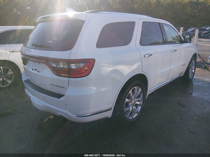 Vin: 1c4rdjeg5jc438603, lot: 46812471, dodge durango citadel awd 20184