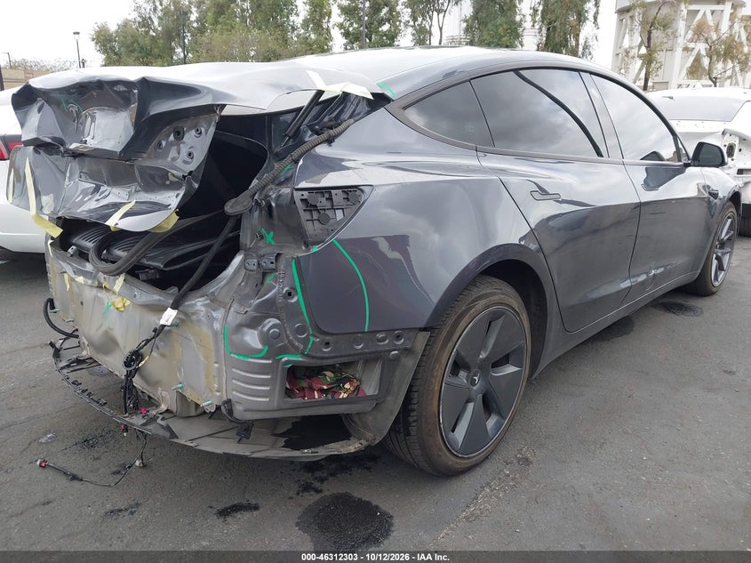 Vin: 5yj3e1ea8pf646792, lot: 46812503, tesla model 3 rear-wheel drive 20234