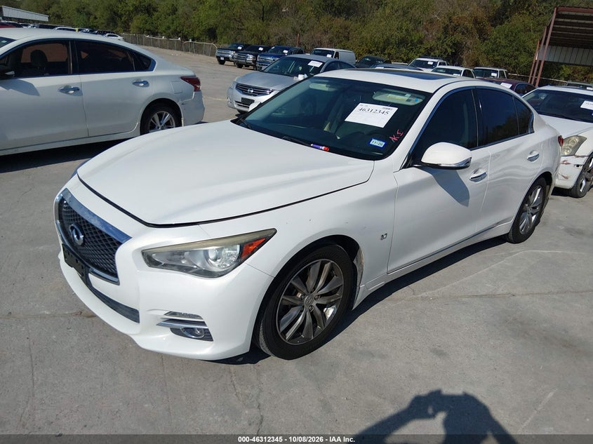 Vin: jn1bv7ap9em672950, lot: 46812545, infiniti q50 premium 20142