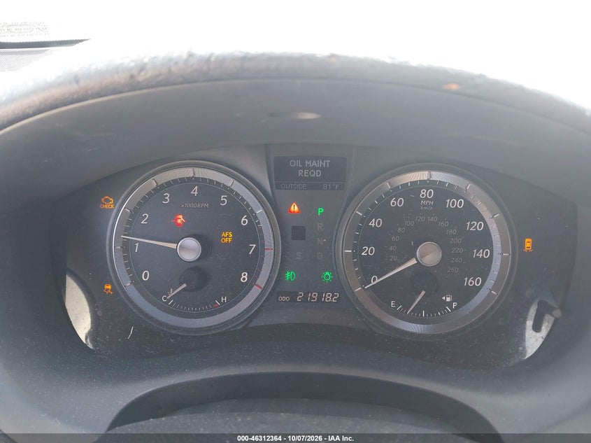 LEXUS ES 350 2007 VIN JTHBJ46G272010608