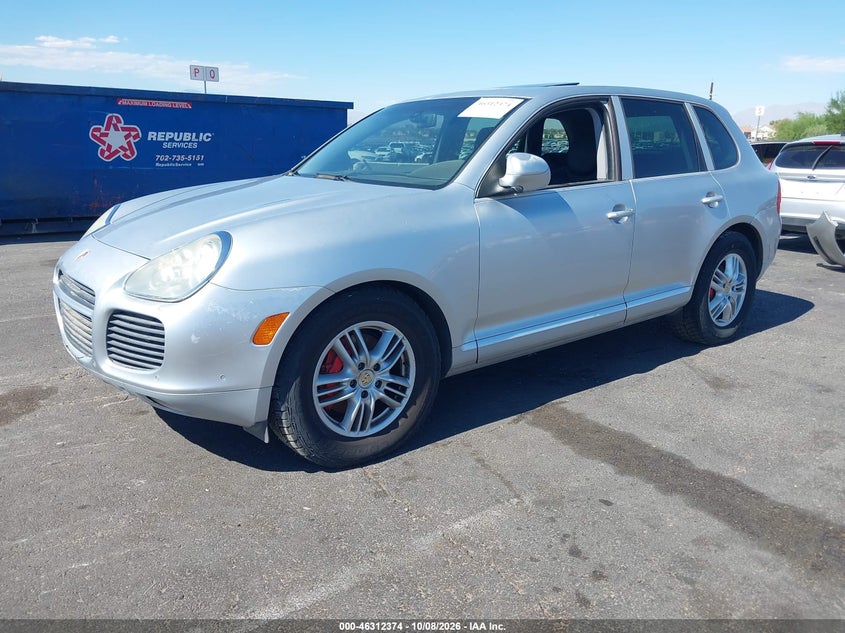 PORSCHE CAYENNE 2003 VIN WP1AC29P83LA90376
