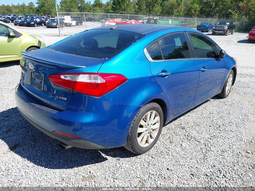 Vin: knafx4a89e5160127, lot: 46812619, kia forte ex 20144