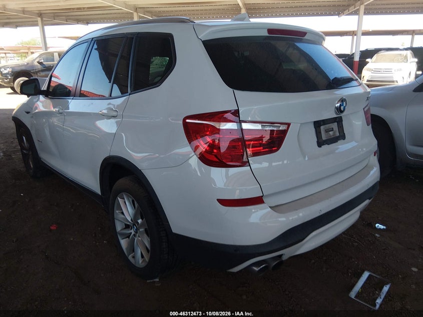 Vin: 5uxwz7c31h0v90573, lot: 46812673, bmw x3 sdrive28i 20173