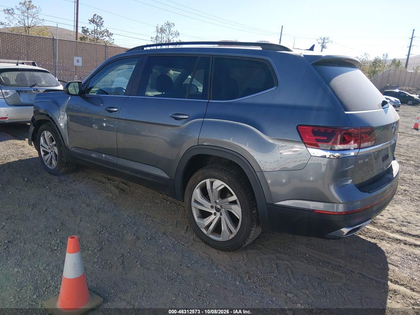 Vin: 1v2hr2ca1mc557690, lot: 46812773, volkswagen atlas 3.6l v6 se w/technology 20213
