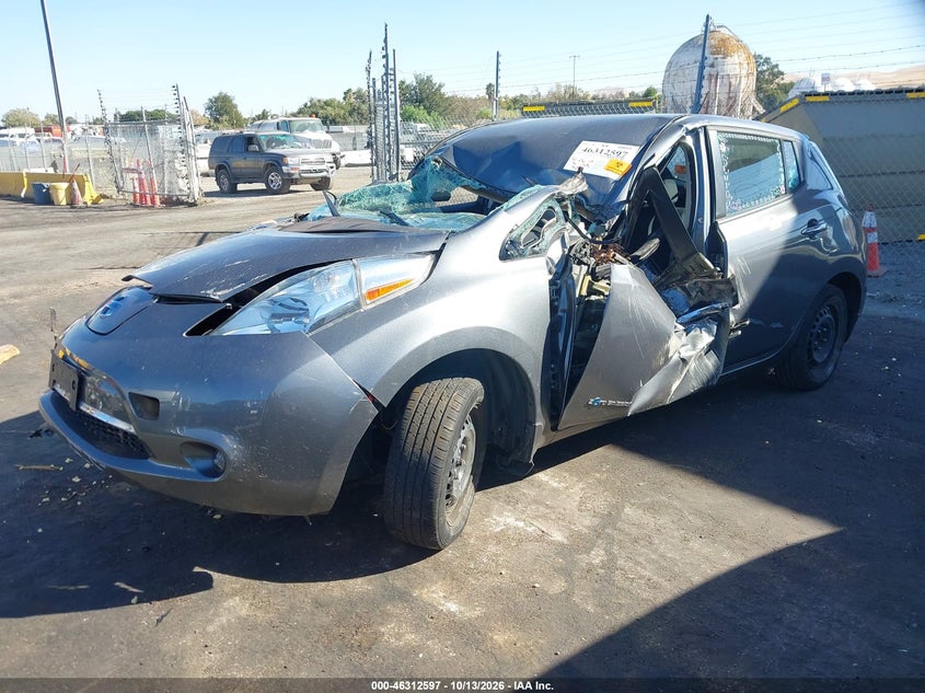 Vin: 1n4bz0cp4gc313302, lot: 46812797, nissan leaf s 20162