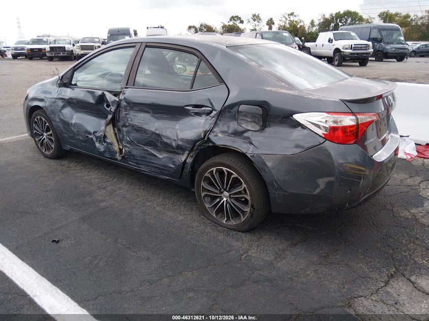 Vin: 5yfburhe4gp516086, lot: 46812822, toyota corolla s plus 20163