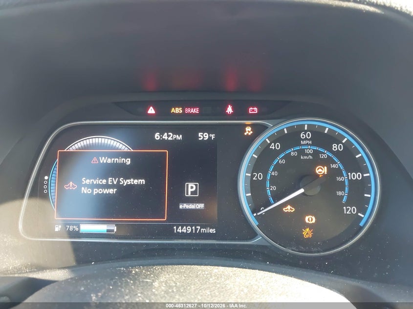 NISSAN LEAF 2018 VIN 1N4AZ1CP7JC315103