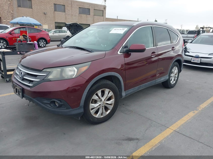 2014 Honda Cr-V Ex-L, Hail, IAAI, VIN 5J6RM4H71EL056243 — photo 2