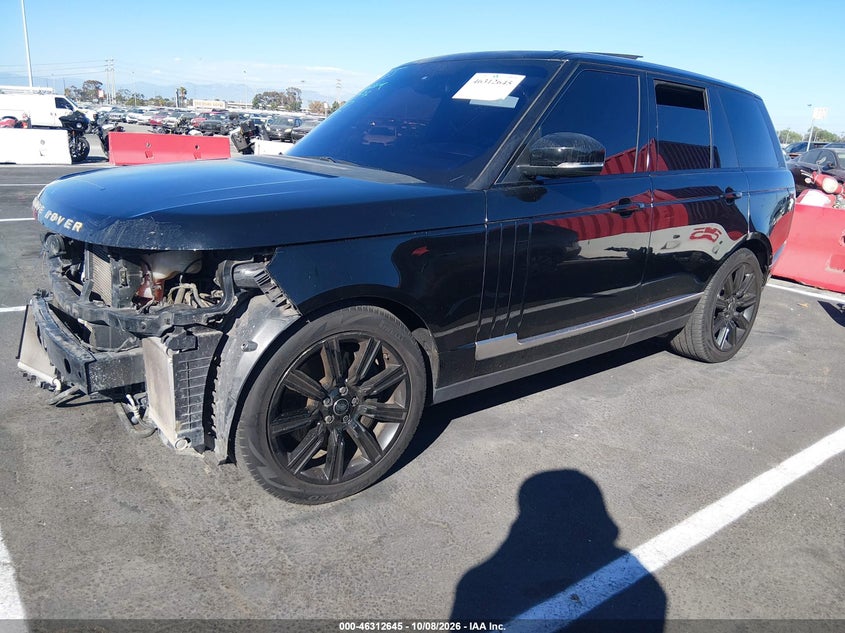 Vin: salgs2ef2ga306406, lot: 46812845, land rover range rover 5.0l v8 supercharged 20162