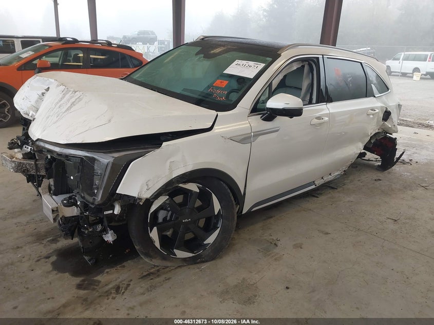 Vin: kndrkdjg4s5312574, lot: 46812873, kia sorento hybrid sx prestige 20252